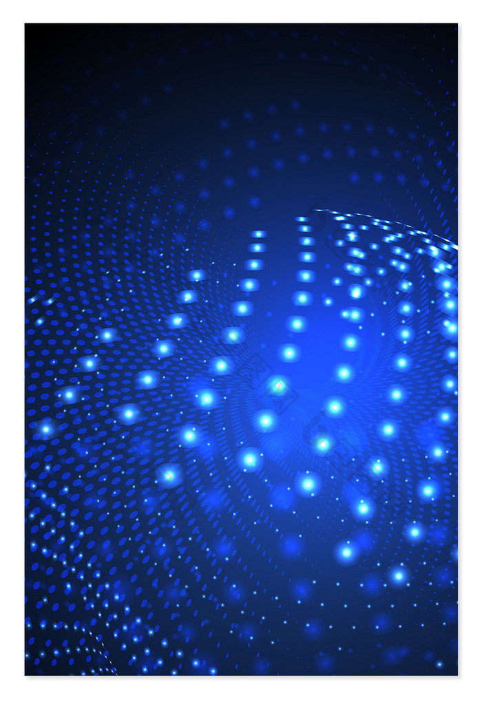 唯美大氣藍色科技光線 商務海報背景的視覺藝術